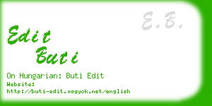 edit buti business card